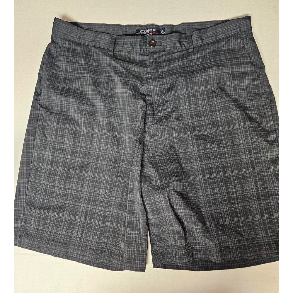 Chaps Golf‎ 78 Gray Plaid Shorts Size 38